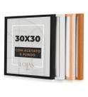 Kit 10 Moldura 30x30cm Com Acetato Quadros Fotografia Poster Foto -
