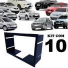 Kit 10 Molduras 2din Chinesa Golf Polo Fiesta Ecosport Fox