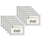 Kit 10 Molduras Porta Diploma Certificado A4 21x30 Branco