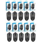 Kit 10 Mouse Usb Optico 1600dpi 3 Botões Pc Notebook Preço de Atacado Revenda