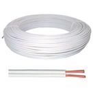 Kit 10 Mts Cabo Flexível Paralelo 2 X 4.0mm Branco Flex Sul