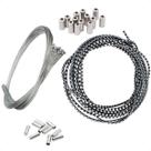 Kit 10 Mts Conduite Xadrez Teflon C/ Cabo Freio Terminais