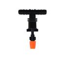 Kit 10 Nebulizador Ajustavél Tê Tubo PE 16mm irrigação horta