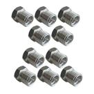 Kit 10 Niples De Alumínio Para Conexão 6mm Oring Rosca