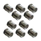 Kit 10 Niples De Alumínio Para Conexão 8mm Oring Rosca