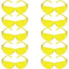 Kit 10 Óculos Amarelo De Segurança Proteção Wave Polifer CA34653 Kit 10 Óculos Amarelo De Segurança Proteção Wave Polifer CA34653
