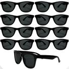 Kit 10 Óculos de Sol Lente Escuro Preto Para Evento Festa Baladas Casamento Formatura Raves
