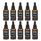 Kit 10 Óleo para Barba Hidratante Amaciar os Pelos Toque Seco IPA Beer 30ml Urban Men