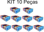 Kit 10 Organizador De Gavetas - Colmeia Organizadora De Camisetas
