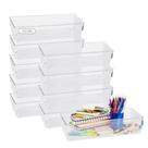 KIt 10 Organizador Geladeira/armário/cozinha Acrílico 23x8x5