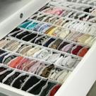 Kit 10 Organizadores De Gavetas (calcinhas, Meias, Cuecas) - Transp Branco