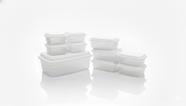 Kit 10 Organizadores Plásticos Branco Premium Multiuso Reforçado Design Moderno Kit 10 Organizadores Plásticos Branco Premium Multiuso Reforçado Design Moderno