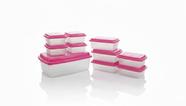 Kit 10 Organizadores Plásticos Rosa Premium Multiuso Reforçado Design Moderno Kit 10 Organizadores Plásticos Rosa Premium Multiuso Reforçado Design Moderno