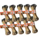 Kit 10 Ossos Naturais Desidratados Femur Suino Cães Petisco
