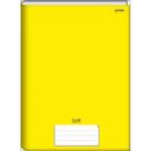 Kit 10 OU 5 Cadernos Brochura Grande A4 48 folhas capa dura Jandaia Caderno Brochurao Papelaria Cor:Amarelo (10 Unidades
