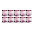 Kit 10 pacotes absorventes fleen sem abas total 80 absorventes