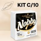 Kit 10 Pacotes C/ 50un Guardanapo De Papel Folha Dupla Nobby