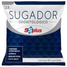 KIT 10 PACOTES - Sugador Odontológico Atóxico Descartável (SSPLUS) - Pacote com 40 Unidades
