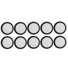 Kit 10 Painéis de LED Redondo 24W Embutir 4000K Neutro Preto Bivolt Taschibra