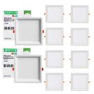 Kit 10 Painel De Led Quadrado Embutir Recuado 12w Bivolt Taschibra 6500k Frio Kit 10 Painel De Led Quadrado Embutir Recuado 12w Bivolt Taschibra 6500k Frio