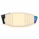 Kit 10 Painel LED Smart Quadrado Sobrepor 24W Bivolt Wi-Fi Dimerizável Alexa Google Kit 10 Painel LED Smart Quadrado Sobrepor 24W Bivolt Wi-Fi Dimerizável Alexa Google