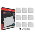 Kit 10 Painel Plafon Led 18w Branco-Frio Sobrepor Luminária