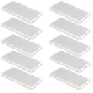 Kit 10 Palete Estrado Pallet Plástico Resistente 25x50 Branco