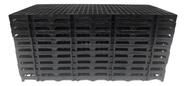 Kit 10 Palete Estrado Plástico Preto 25x50cm Plástico Modular