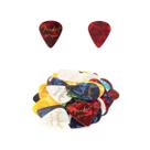 Kit 10 Palhetas Fender 0,71mm Violão Guitarra Baixo Ukulele Cavaco