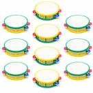 Kit 10 Pandeiro Infantil Brasil Copa Torcida Escola Crianças Educativo Musical Lembrancinha Recreação
