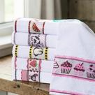 Kit 10 Pano de Copa Jacquard Bordado Margex
