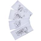 Kit 10 Panos De Prato Copa Desenhado Bainha Premium