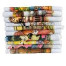 Kit 10 Panos de Prato I 100 Algodão I 35x60cm I Branco Estampado I Uso Diário