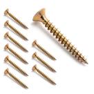 Kit 10 Parafuso 5X30mm Cabeça Chata Para Madeira Metal Parede Carpintaria Alvenaria Marcenaria Fixar
