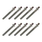 Kit 10 Parafuso Afinação De Bateria 45mm X 5mm 7/32