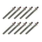 Kit 10 Parafuso Afinação De Bateria 50mm X 5mm 7/32
