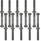 Kit 10 parafuso galv fogo poste padrao 16x200mm 5/8x8" m16