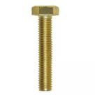 Kit 10 Parafuso Sextavado Latão 1/4x2 Ri Unc