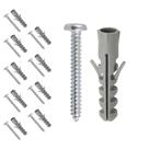Kit 10 Parafusos Com Bucha 5mm Phillips 3,5X25 Aço Fixação Suporte Moveis Em Parede Maderia