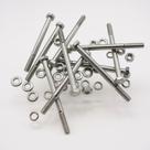 Kit 10 parafusos meia rosca parcial sextavado inox m6*80mm