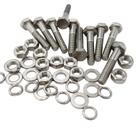 Kit 10 parafusos meia rosca parcial sextavado inox m8*40mm