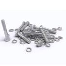 KIT 10 PARAFUSOS MEIA ROSCA PARCIAL SEXTAVADO INOX M8*50mm