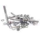 Kit 10 parafusos meia rosca parcial sextavado inox m8*80mm