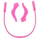 Kit 10 Pares Arco Cordinha Silicone P/ Prender Armação Óculos Orelha Cor Preto OU Rosa OU Azul Cordão Infantil Trava Gancho Neoprene pendurar segurar