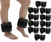Kit 10 Pares Caneleiras Hidroginástica 2 à 3kg DF1103 Preto Dafoca Sports