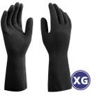 Kit 10 Pares Luva Latex Antiderrapante Preta Tam XXG Mucambo