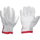 Kit 10 Pares Luvas Mista Couro Vaqueta Raspa Proteção 7cm