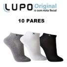 Kit 10 pares meias lupo au sport algodão cano curto 03225 Kit 10 pares meias lupo au sport algodão cano curto 03225