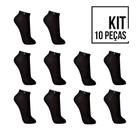Kit/10 Pares Meias Lupo Cano Curto Algodão Preta 3225-960