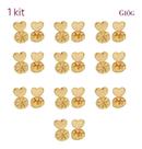 Kit 10 Pares Tarraxa Mágica Banhado Ouro 18K